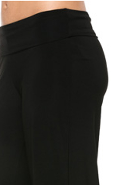 Slinky Palazzo Pant, Black