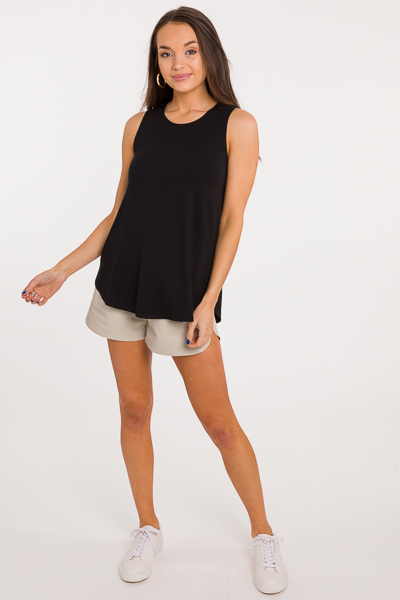 Casey Crew Tank, Black