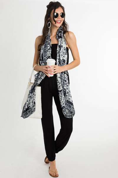 Strapless Jogger Jumpsuit