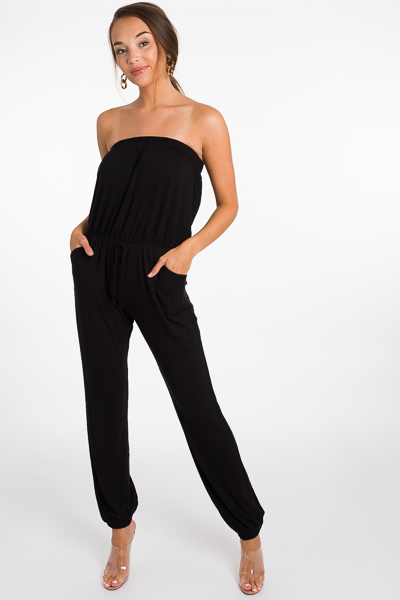 Strapless Jogger Jumpsuit