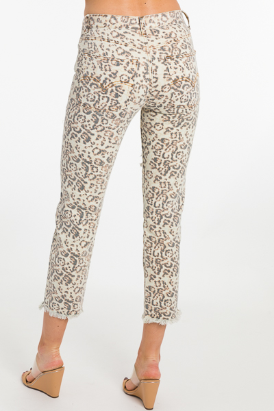Cheetah Distressed Jeans
