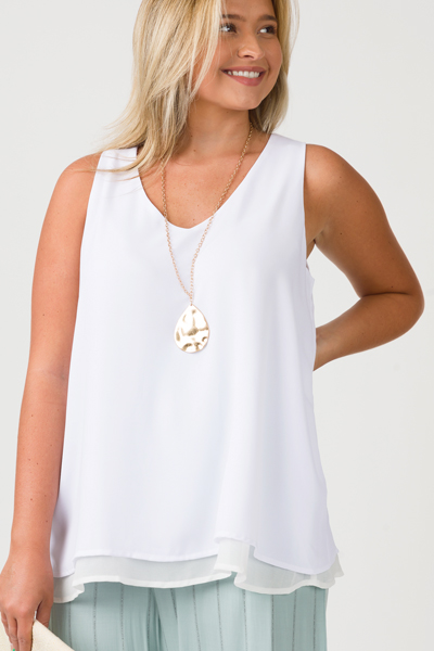 Perfect Layered Tank, White