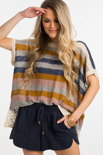 Free Stripes Summer Sweater