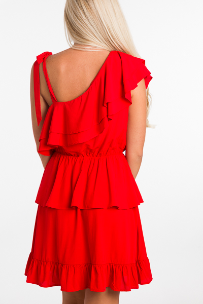 Roxanne Dress, Red
