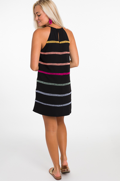 Color in the Lines Dress, Black 