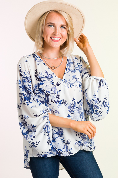 Chinoisserie Wrap Blouse
