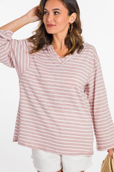 Stitched Stripes Top