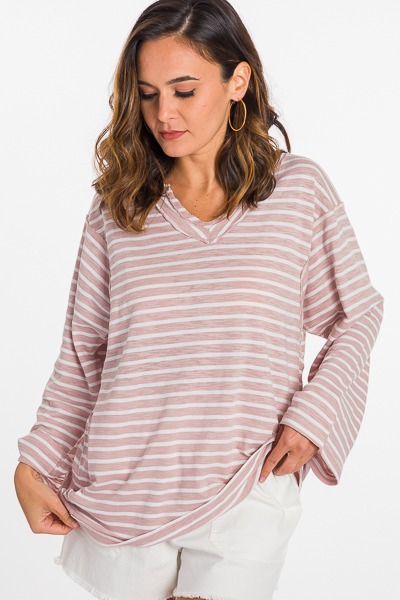 Stitched Stripes Top