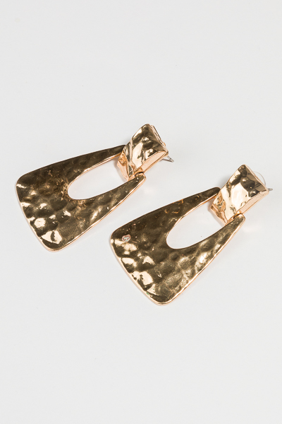 Hammered Gold Swing Earring