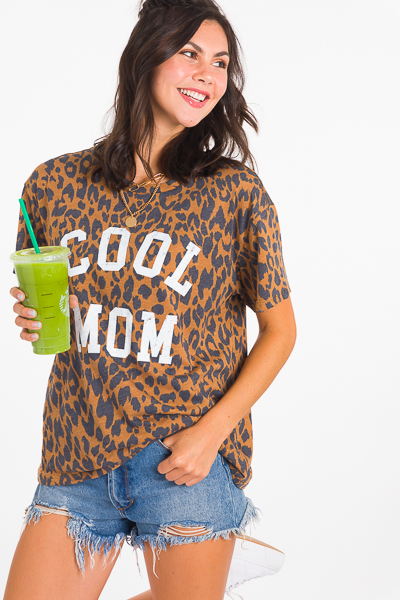 Cool Mom Leopard Tee