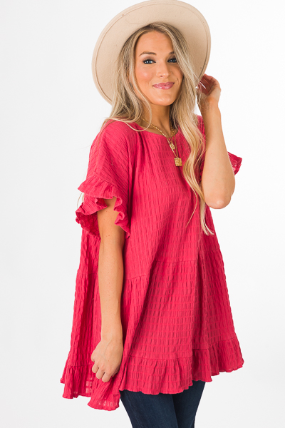All the Texture Tunic, Rose