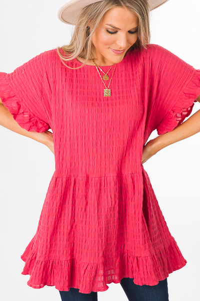 All the Texture Tunic, Rose