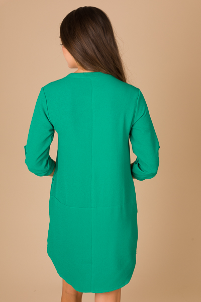 Instant Classic Dress, Green