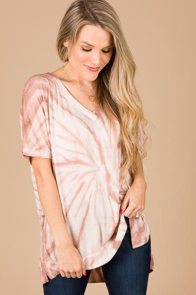 Ride or Dyed Top, Mauve