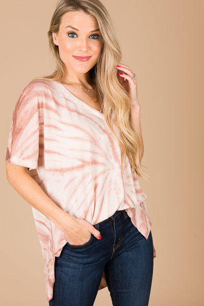 Ride or Dyed Top, Mauve