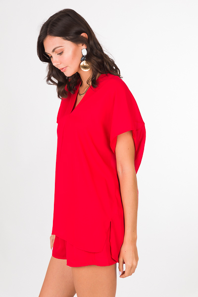 Vindrienne Tunic, Red