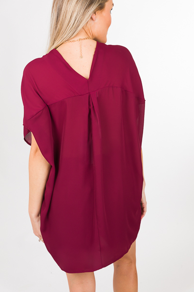 Vindrienne Tunic, Burgundy
