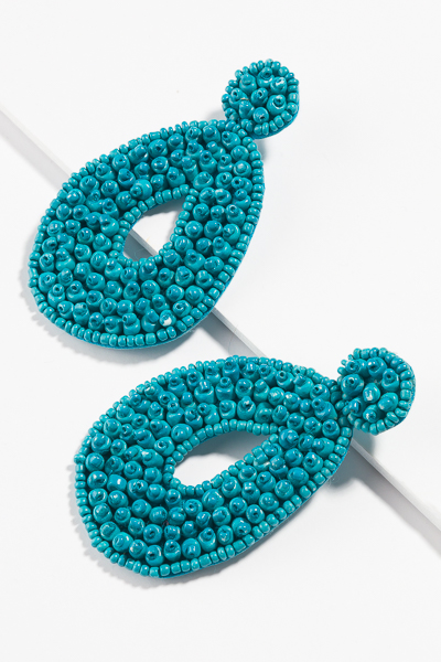 Bubble Bead Earring, Turquoise