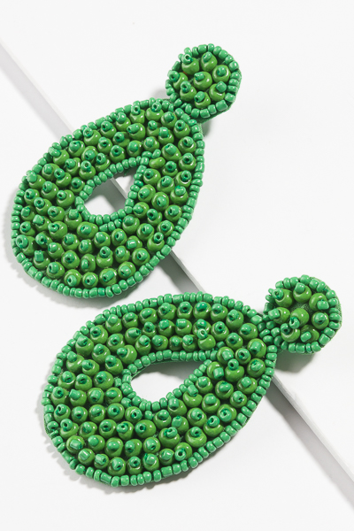Bubble Bead Earring, Green