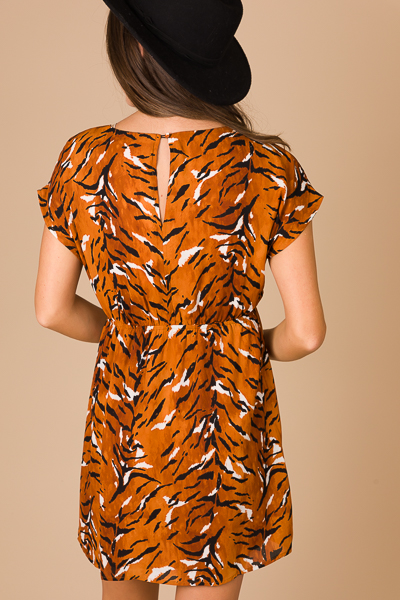 Tiger Tie Front Dress