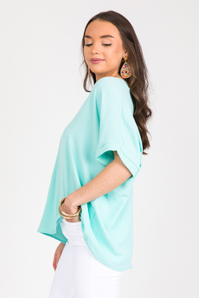 Be Mine Boxy Blouse, Mint