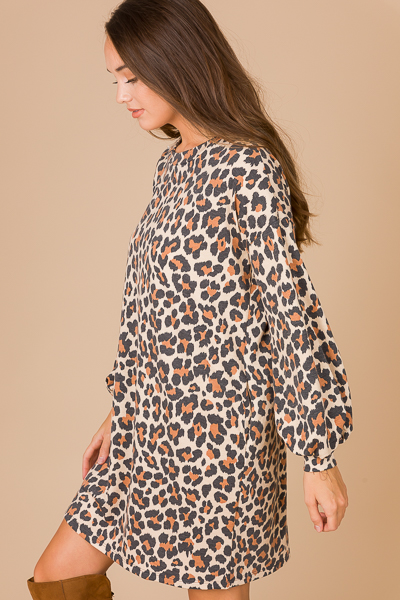 Comfy Cute Dress, Cheetah