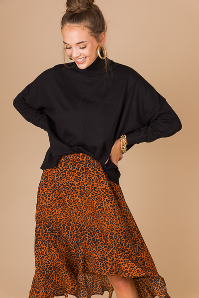 Hi Lo Leopard Skirt
