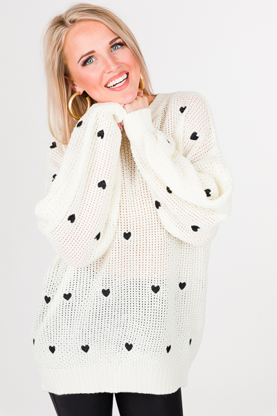 Sweethearts Sweater, Ivory
