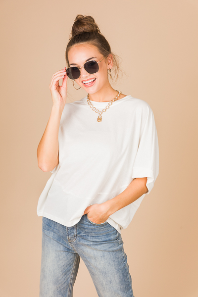 High Style Top, White