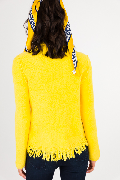 Sunshine Fringe Sweater, Yellow