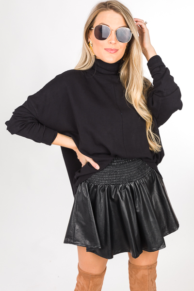 Leather Smock Skort