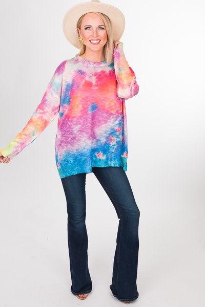 Rainbow Dyed Sweater