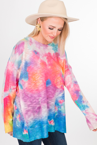 Rainbow Dyed Sweater