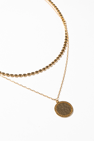 Small Coin Layer Necklace