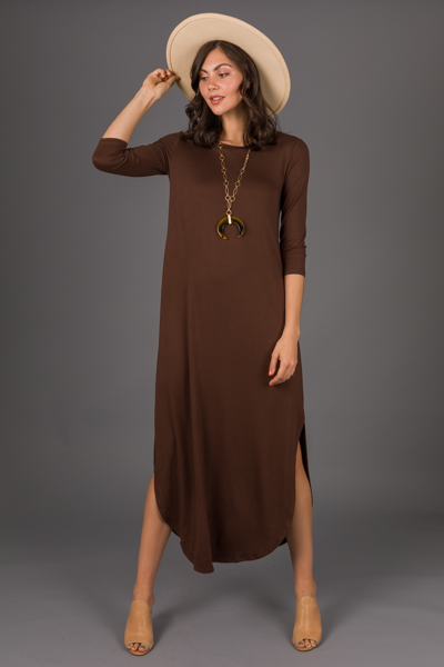 Best Basic Maxi, Solid Brown