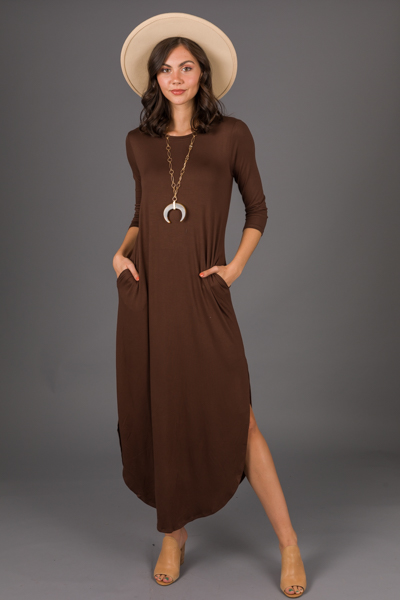 Best Basic Maxi, Solid Brown