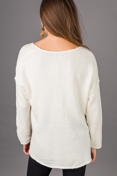 Keep it Simple Sweater, Ivory