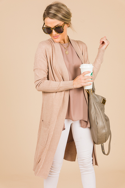 Easy Living Cardigan, Khaki