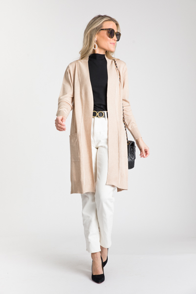 Easy Living Cardigan, Khaki