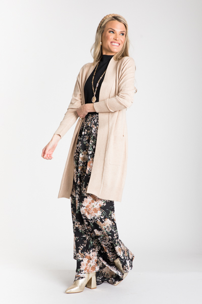 Easy Living Cardigan, Khaki