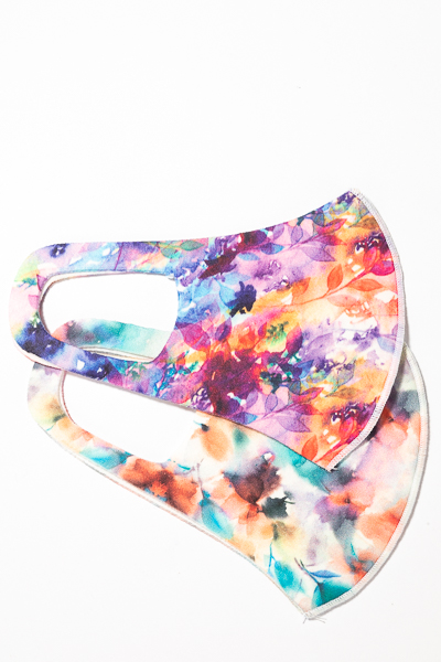 Scuba Mask, Orange Multi