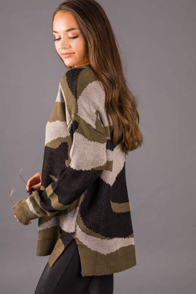 Modern Camo Sweater