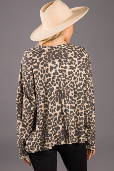Mod Leopard Thermal, Taupe Gray