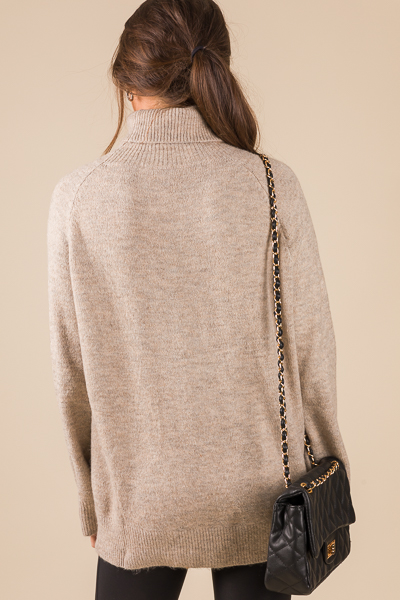 Naturally Turtleneck, Taupe