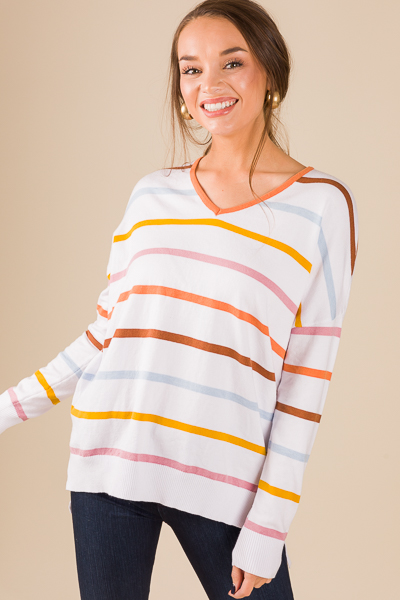 Color The Lines Sweater