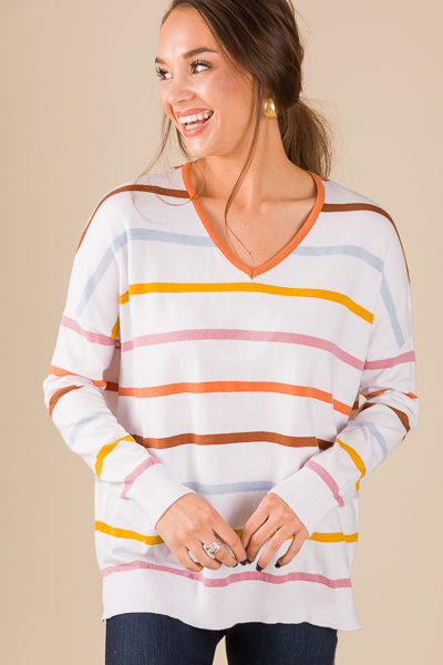 Color The Lines Sweater