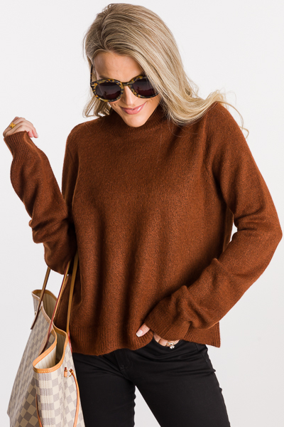 Dawn Solid Sweater, Hazelnut