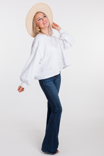 Contrast LS Tee, Off White
