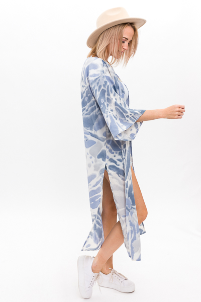 Woven Dyed Kimono, Blue