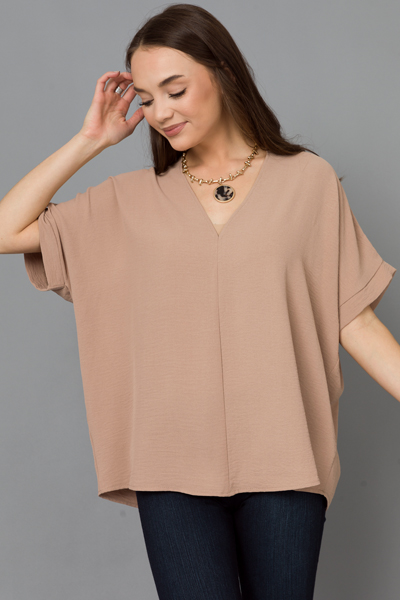 Be Mine Boxy Blouse, Toast